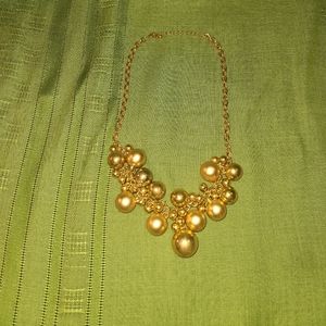 Ross-Simons Gold  Necklace Vintage - Shiny And Satin Clustered Bead